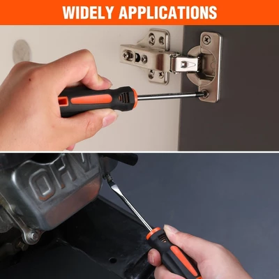 Itopfox 6-Piece Magnetic Screwdriver Set With Non-Slip Handle, Includes 3 Phillips And 3 Flat Tip Screwdrivers For DIY And Home Repairs 2 Itopfox 6-Piece Magnetic Screwdriver Set With Non-Slip Handle, Includes 3 Phillips And 3 Flat Tip Screwdrivers For DIY And Home Repairs - Image 2