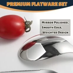 Itopfox 40-Piece Stainless Steel Silverware Set For 8, Heavy Duty Flatware Cutlery Set With Mirror Polished Forks, Knives, Spoons, Dishwasher Safe -Kid's Home GUEST 27fa0db8 e489 40f6 b57e 8fb64bef260a