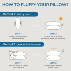 Itopfox Queen Size Pillows Set Of 2, Down Alternative Plump Filling For Side, Back, And Stomach Sleepers - Hotel Quality & Machine Washable -Kid's Home GUEST 28155259 529a 44f9 8a4f 92e1b50ec36c