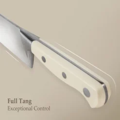 Itopfox 14-Piece Forged High Carbon Stainless Steel Knife Set With Block, Sharp Blade Cutlery, Dishwasher Safe, Cream -Kid's Home GUEST 28b7ddd6 ebac 4ecd bed3 b0e976246c7e