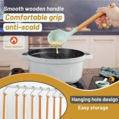 Itopfox 35-Piece Silicone Kitchen Utensil Set With Wooden Handles, Non-Stick Cooking Tools Including Spatula, Spoon, Turner, Tongs, Measuring Cups 12 Itopfox 35-Piece Silicone Kitchen Utensil Set With Wooden Handles, Non-Stick Cooking Tools Including Spatula, Spoon, Turner, Tongs, Measuring Cups -Kid's Home GUEST 28e91a29 b96a 47ee 8941 6c1d29ad5ac0