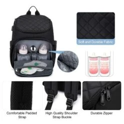 Itopfox Large Capacity Baby Diaper Backpack With Portable Changing Pad, Insulated Bottle Pockets, And Multiple Storage Compartments 9 Itopfox Large Capacity Baby Diaper Backpack With Portable Changing Pad, Insulated Bottle Pockets, And Multiple Storage Compartments -Kid's Home GUEST 2ba8c7cd b77c 4c9e 88cd bb59d7fb73a0
