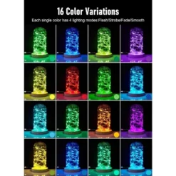 Itopfox Color Changing Fairy String Lights With Remote And Timer, 100 LED USB Silver Wire Starry Fairy Light For Bedroom Party Indoor Decoration