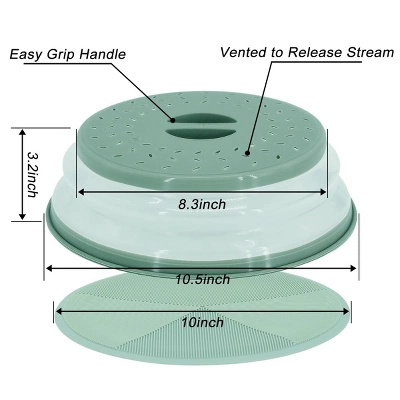 Itopfox 2 In 1 Silicone Microwave Splatter Cover & Mat, Multi-use Kitchen Trivet, Pot Holder, Drying & Baking Pad, Utensil Rest, Counter Protector 1 Itopfox 2 In 1 Silicone Microwave Splatter Cover & Mat, Multi-use Kitchen Trivet, Pot Holder, Drying & Baking Pad, Utensil Rest, Counter Protector
