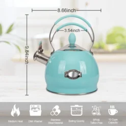 Itopfox Whistling Tea Kettle, Stainless Steel Teapot For Stovetop & Induction Cooktop, Fast Boiling Water Pot With Loud Whistle, Ergonomic Handle -Kid's Home GUEST 2d27310e 2c4c 41ca a33f 7de01b6c5212