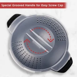 Itopfox Professional Small Microwave Cookware, 1 Quart Steamer For Vegetables, BPA Free & Dishwasher Safe Microwave Cooker -Kid's Home GUEST 2dc68d8a 5fb5 4471 8306 92ae2745401c