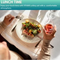 Itopfox 16 Piece Silverware Set For 4, Premium Stainless Steel Cutlery Set, Utensil Sets, Flatware For 4, Forks Spoons And Knives Set Dishwasher Safe -Kid's Home GUEST 2dd9b95f 419a 4598 bc4f be0e5986949b