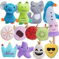 Itopfox 26-Piece Dog Toy Set With Squeakers, Assorted Plush Shapes For Small & Medium Dogs, Fun Interactive Playtime