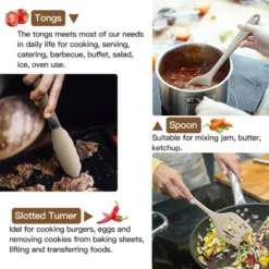 Itopfox Kitchen Utensil Set - 11-Piece Colorful Silicone Cooking Tools With Spatula, Spoon, Tongs, Whisk & More - Heat Resistant & Dishwasher Safe 9 Itopfox Kitchen Utensil Set - 11-Piece Colorful Silicone Cooking Tools With Spatula, Spoon, Tongs, Whisk & More - Heat Resistant & Dishwasher Safe -Kid's Home GUEST 331e8f1d 8960 488b aea3 0b9b0db9abf7