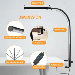 Itopfox LED Desk Lamp With Clamp, Eye-Caring Clip Light For Home Office, 3 Colors Full Brightness, Flexible Gooseneck USB Table Lamp 13 Itopfox LED Desk Lamp With Clamp, Eye-Caring Clip Light For Home Office, 3 Colors Full Brightness, Flexible Gooseneck USB Table Lamp -Kid's Home GUEST 3342f115 3e64 4a9d 8011 13576473cafc