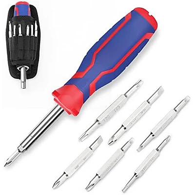 Itopfox 15-in-1 Multi-bit Screwdriver Set With Ergonomic Handle, Includes Slotted, Phillips, Torx, And Square Bits For Versatile Use 7 Itopfox 15-in-1 Multi-bit Screwdriver Set With Ergonomic Handle, Includes Slotted, Phillips, Torx, And Square Bits For Versatile Use - Image 7