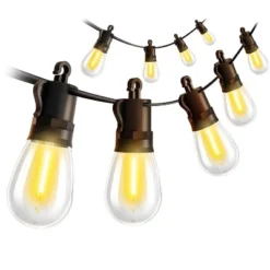 Itopfox Outdoor String Lights With Remote Control, 50Ft Waterproof Dimmable LED Patio Lighting, 15 Edison Bulbs For Backyard, Garden, Gazebo -Kid's Home GUEST 3451416f ff4f 4b0f b4cf bb72fe89db08