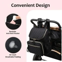 Itopfox Large Capacity Water-Resistant Diaper Backpack With Insulated Pockets, Stroller Buckle, Anti-Theft Design, Green Nylon 9 Itopfox Large Capacity Water-Resistant Diaper Backpack With Insulated Pockets, Stroller Buckle, Anti-Theft Design, Green Nylon -Kid's Home GUEST 35394c33 dc13 46b2 b373 67a1fcb8a911