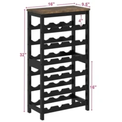 Itopfox 6-Tier Bamboo Wine Rack Freestanding Floor, 24 Bottles Wine Storage Shelves With Table Top, Stackable Display For Kitchen, Bar Rustic Brown 12 Itopfox 6-Tier Bamboo Wine Rack Freestanding Floor, 24 Bottles Wine Storage Shelves With Table Top, Stackable Display For Kitchen, Bar Rustic Brown -Kid's Home GUEST 361fe487 d222 42ed bcdc 0f4cd7b80546