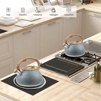 Itopfox Whistling Tea Kettle, Stainless Steel Teapot For Stovetop & Induction Stove, Fast Boiling Water Pot With Loud Whistle, Ergonomic Handle 3 Itopfox Whistling Tea Kettle, Stainless Steel Teapot For Stovetop & Induction Stove, Fast Boiling Water Pot With Loud Whistle, Ergonomic Handle - Image 3