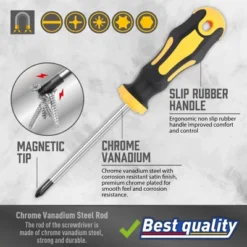 Itopfox Magnetic Screwdrivers Set With Case, 43-piece Includes Slotted, Phillips, Hex, Pozidriv, Torx & Precision Screwdriver Set, Magnetizer Tools -Kid's Home GUEST 36e44a67 0213 44a3 9cef b9e717e0ed4c