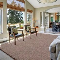 Itopfox Soft Modern Memory Foam Washable Indoor Rug, Non Slip Low Pile Carpet For Living Room, Bedroom, Kids Nursery, Dorm, Home Decor In Brown