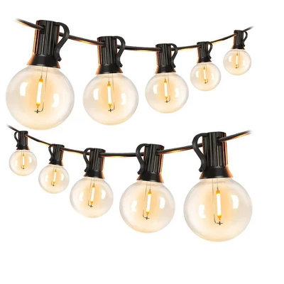Itopfox 100FT LED Outdoor String Lights With 52 Shatterproof G40 Dimmable Bulbs, 2-Pack Waterproof Hanging Lights For Patio Backyard Porch Party 7 Itopfox 100FT LED Outdoor String Lights With 52 Shatterproof G40 Dimmable Bulbs, 2-Pack Waterproof Hanging Lights For Patio Backyard Porch Party - Image 7