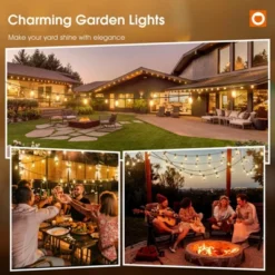 Itopfox 50FT LED Outdoor String Lights With Shatterproof Edison Bulbs, Weatherproof Strand For Patio, Garden, Commercial Grade Decorative Lighting -Kid's Home GUEST 3a182dd4 c6bc 4f8f ab58 f9b3d4d600c2