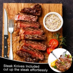 Itopfox 49-Piece Stainless Steel Silverware Set With Cutlery Organizer, Service For 8 With Steak Knives And Kitchen Utensils -Kid's Home GUEST 3a1d615b f21a 4845 b088 f9e4b5ec024c