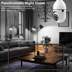 Itopfox 2K Light Bulb Security Camera With 5G&2.4G WiFi, 360°PTZ Coverage, Color Night Vision, Two-Way Talk, Motion Detection For Indoor/Outdoor Home -Kid's Home GUEST 3b0e368c 4019 47e5 a3f2 9587ba933904