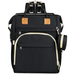 Itopfox Large Capacity Diaper Backpack With USB Port, Waterproof & Foldable Baby Travel Bag For Parents, Black -Kid's Home GUEST 3c4a6ac8 c9ba 4cf2 a84d 942962198d3b