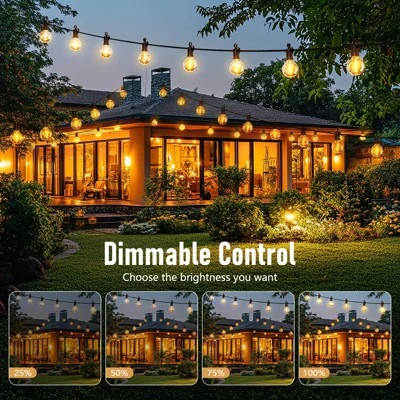 Itopfox Outdoor String Lights - Waterproof LED Globe Patio Lights 30 Ft With Shatterproof Bulbs Connectable Hanging Light For Backyard, Bistro, Porch 3 Itopfox Outdoor String Lights - Waterproof LED Globe Patio Lights 30 Ft With Shatterproof Bulbs Connectable Hanging Light For Backyard, Bistro, Porch - Image 3