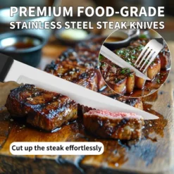 Itopfox 53-Piece Stainless Steel Flatware Set For 8 With Drawer Organizer, Includes Spoons, Forks, Steak Knives & Serving Utensils, Mirror Polished -Kid's Home GUEST 3e131660 45c8 4aa9 a34d 112e7c4ba20d