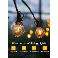Itopfox 38Ft Outdoor String Lights With Remote & 15 Shatterproof LED Bulbs - Waterproof Patio Hanging Lamps For Porch Balcony Bistro Cafe 10 Itopfox 38Ft Outdoor String Lights With Remote & 15 Shatterproof LED Bulbs - Waterproof Patio Hanging Lamps For Porch Balcony Bistro Cafe -Kid's Home GUEST 3edee089 e208 44cd 9525 fdf91ced7aca