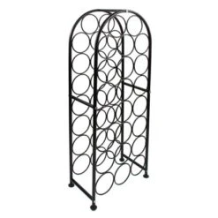 Itopfox 23 Bottle Arched Freestanding Floor Metal Wine Rack Holder Stand For Kitchen Bar Cellar Dining Room Black -Kid's Home GUEST 3f79b254 8828 4342 82c4 cf88669a17c3