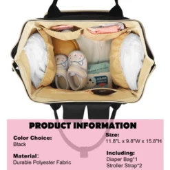 Itopfox Large Capacity Multifunction Diaper Backpack With Insulated Pockets For Baby Essentials, Travel & Daily Use -Kid's Home GUEST 3f9755f7 ea87 4b47 a600 80fdfca6316d