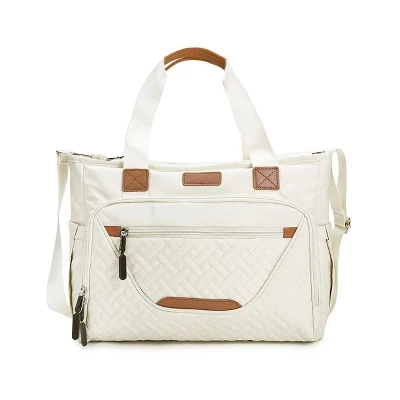 Itopfox Large Diaper Tote Bag With Laptop Compartment, Insulated Pockets, Multiple Storage For Baby Essentials, Travel Friendly 8 Itopfox Large Diaper Tote Bag With Laptop Compartment, Insulated Pockets, Multiple Storage For Baby Essentials, Travel Friendly - Image 8