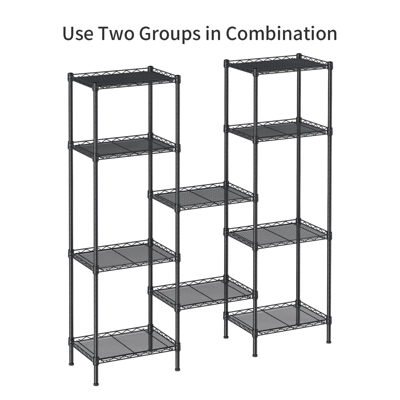 Itopfox 5-Tier Adjustable Wire Shelving Unit For Kitchen, Closet, Laundry, Bathroom, Pantry Organization With Narrow Mesh Gaps, Black 6 Itopfox 5-Tier Adjustable Wire Shelving Unit For Kitchen, Closet, Laundry, Bathroom, Pantry Organization With Narrow Mesh Gaps, Black - Image 6