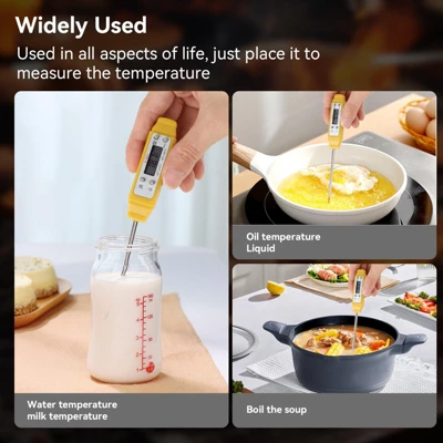 Itopfox Digital Food Thermometer With Automatic Calibration, High Accuracy Electronic Pocket Thermometer For Cooking, Meat, Liquid, Frying 6 Itopfox Digital Food Thermometer With Automatic Calibration, High Accuracy Electronic Pocket Thermometer For Cooking, Meat, Liquid, Frying - Image 6