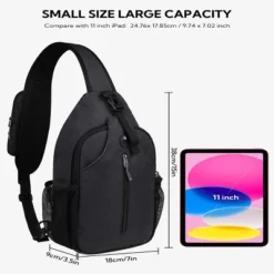Itopfox Crossbody Sling Backpack For Travel & Hiking With Adjustable Strap, Multiple Pockets & Water-Resistant Material -Kid's Home GUEST 4120fb23 3356 441d 943c a4303f1d8a31