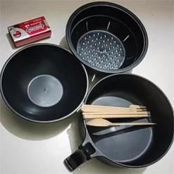 Itopfox Microwave Ramen Bowl Cooker Set With Handles, Includes Spoon Chopsticks Fork, Perfect For College Dorm Room & Apartment Essentials (Black) -Kid's Home GUEST 427f6648 7aed 438f 8dd4 e909328f83c4