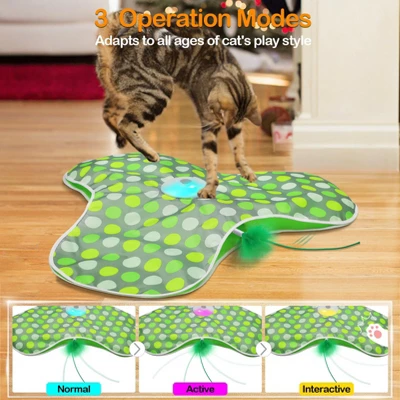 Itopfox Interactive Cat Toy With Moving Feathers & Real Mouse Sounds, Touch Activated Exercise Toy For Indoor Cats, Rechargeable 7 Itopfox Interactive Cat Toy With Moving Feathers & Real Mouse Sounds, Touch Activated Exercise Toy For Indoor Cats, Rechargeable - Image 7