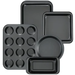 Itopfox Kitchen 5-Piece Nonstick Bakeware Set With Round & Square Cake Pans, Muffin Pan, Loaf Pan, Roast Pan For Baking 15 Itopfox Kitchen 5-Piece Nonstick Bakeware Set With Round & Square Cake Pans, Muffin Pan, Loaf Pan, Roast Pan For Baking -Kid's Home GUEST 434d6207 af79 410d 97dc d2540db77bd0
