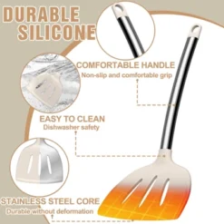 Itopfox 34-Piece Silicone Kitchen Utensil Set For Nonstick Cookware With Stainless Steel Handles, Includes Spatulas, Spoons, Tongs, & Cooking Tools 9 Itopfox 34-Piece Silicone Kitchen Utensil Set For Nonstick Cookware With Stainless Steel Handles, Includes Spatulas, Spoons, Tongs, & Cooking Tools -Kid's Home GUEST 440cf3ec e402 4075 91e4 ffe1c24936c2