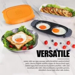 Itopfox Quick-Heat Microwave Egg Cooker, Poacher & Fryer Multi-Use For Breakfast Sandwiches, Dishwasher Safe, Portable For Home, Travel, Gifts Orange -Kid's Home GUEST 44d3cada 2c6e 46e9 abd0 10a2260ccce3