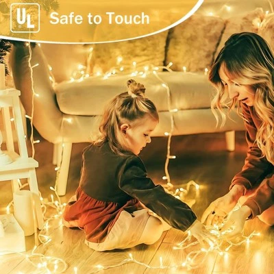 Itopfox Connectable 200 LED String Lights Indoor Outdoor, 66FT Warm White Christmas Lights Waterproof, 13 Modes With Timer, Twinkle Fairy Lights Plug 7 Itopfox Connectable 200 LED String Lights Indoor Outdoor, 66FT Warm White Christmas Lights Waterproof, 13 Modes With Timer, Twinkle Fairy Lights Plug - Image 7