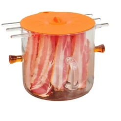 Itopfox Microwave Bacon Cooker With Cover, 2-in-1 Glass Cooking Pot, Microwavable Bacon Grill With Silicone Lid, Easy Clean 15 Itopfox Microwave Bacon Cooker With Cover, 2-in-1 Glass Cooking Pot, Microwavable Bacon Grill With Silicone Lid, Easy Clean -Kid's Home GUEST 4613425f 4b07 4a15 8116 ce1316d4d0ec