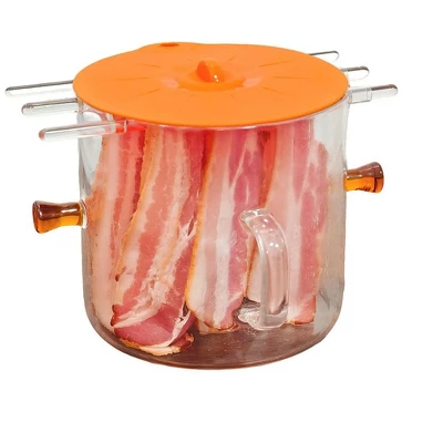 Itopfox Microwave Bacon Cooker With Cover, 2-in-1 Glass Cooking Pot, Microwavable Bacon Grill With Silicone Lid, Easy Clean 8 Itopfox Microwave Bacon Cooker With Cover, 2-in-1 Glass Cooking Pot, Microwavable Bacon Grill With Silicone Lid, Easy Clean - Image 8