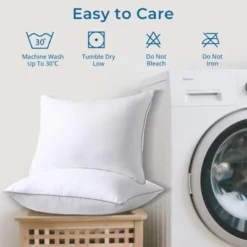 Itopfox Queen Size Pillows Set Of 2, Down Alternative Plump Filling For Side, Back, And Stomach Sleepers - Hotel Quality & Machine Washable -Kid's Home GUEST 46d220d3 071e 4953 914c c7459eb06c30