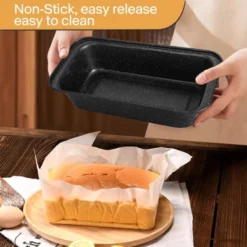 Itopfox 6-Piece Non-Stick Bakeware Set, Stackable Baking Pans For Even Heating, Includes Muffin Pan, Loaf Pan, Round & Square Cake Pans, Cooling Rack -Kid's Home GUEST 47a0b42b 0625 4611 a1f1 0415ac8949e1