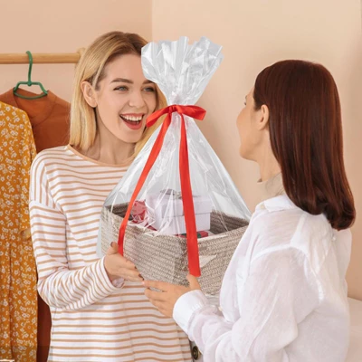 Itopfox 3 Pack Small Storage Baskets For Organizing, Cute Woven Decorative Gift Baskets For Shelves, Mini Closet Organizer Bins With Handles 4 Itopfox 3 Pack Small Storage Baskets For Organizing, Cute Woven Decorative Gift Baskets For Shelves, Mini Closet Organizer Bins With Handles - Image 4