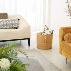 Itopfox Woven Storage Basket With Wooden Bead Decoration, Natural Rope Basket For Toys, Clothes, Shoes, Plant Organizer Bin With Handles, Home Decor 10 Itopfox Woven Storage Basket With Wooden Bead Decoration, Natural Rope Basket For Toys, Clothes, Shoes, Plant Organizer Bin With Handles, Home Decor -Kid's Home GUEST 47e82cc1 c952 4190 80a4 e9bbd06f5dde