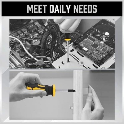 Itopfox 11-Piece Magnetic Screwdriver Set With 5 Phillips And 5 Flat Head Tips For Secure Fastening And Loosening, Includes Storage Box 3 Itopfox 11-Piece Magnetic Screwdriver Set With 5 Phillips And 5 Flat Head Tips For Secure Fastening And Loosening, Includes Storage Box - Image 3