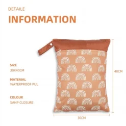 Itopfox 2-Pack Waterproof Wet Dry Bags For Diapers & Swimsuits, Reusable Organizer With Dual Zippered Pockets & Handle, 11.8x15.7 Inch 7 Itopfox 2-Pack Waterproof Wet Dry Bags For Diapers & Swimsuits, Reusable Organizer With Dual Zippered Pockets & Handle, 11.8x15.7 Inch -Kid's Home GUEST 48b43b73 1fd0 4cb3 aaf6 2605f8bd1971