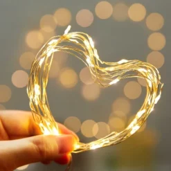 Itopfox 5 Pack Fairy Lights, 7 Feet 20 LED String Lights With Timer, Waterproof Firefly Lights On Silver Wire For Home Party Wedding Christmas White